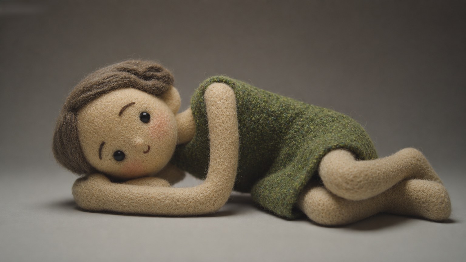 Felted Stop-Motion Animation style example