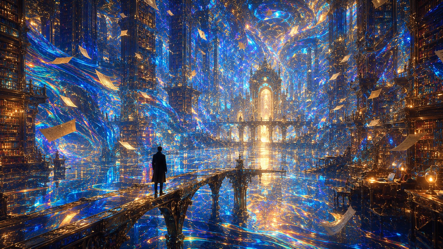 Psychedelic 3D Render style example