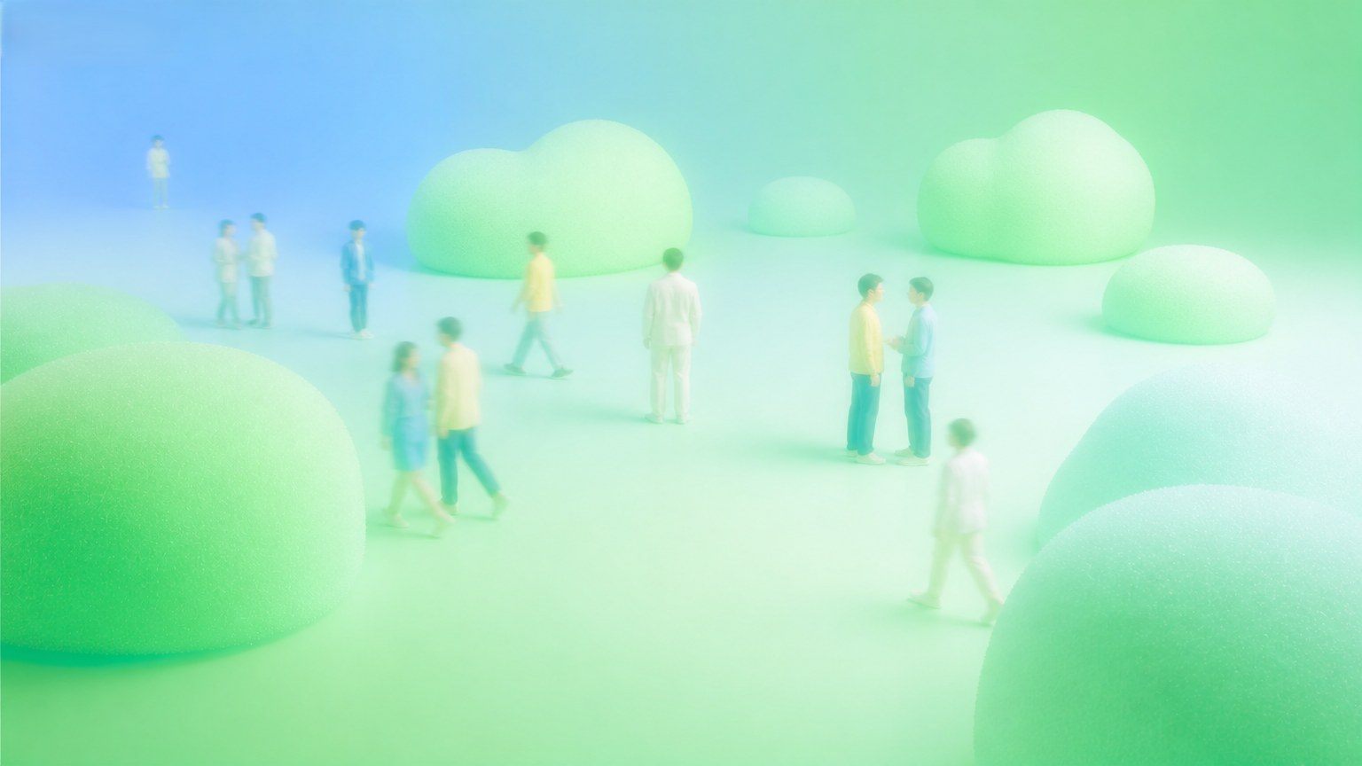 Soft Focus 3D Render style example