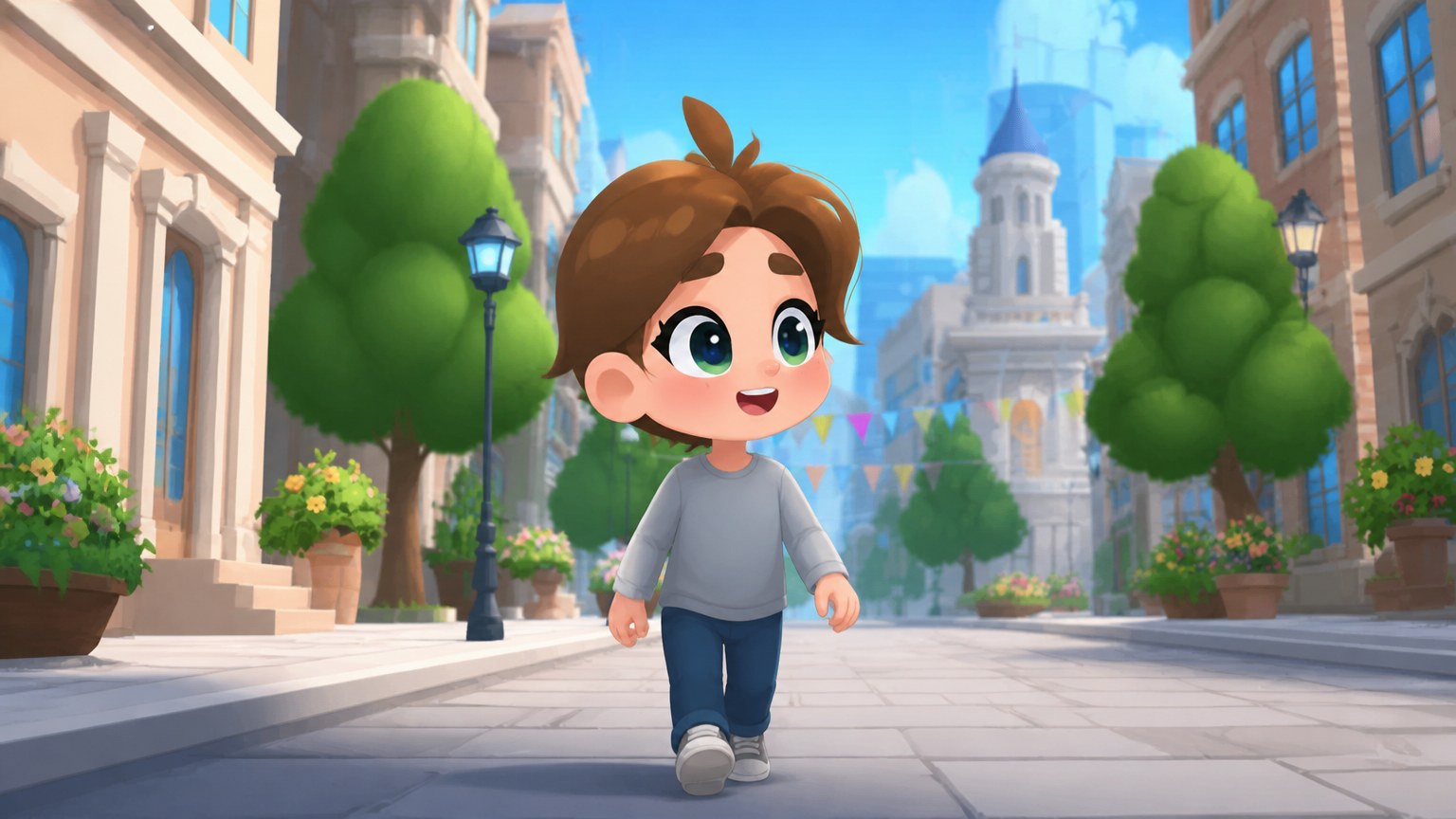 Glossy Storybook Toy Characters style example