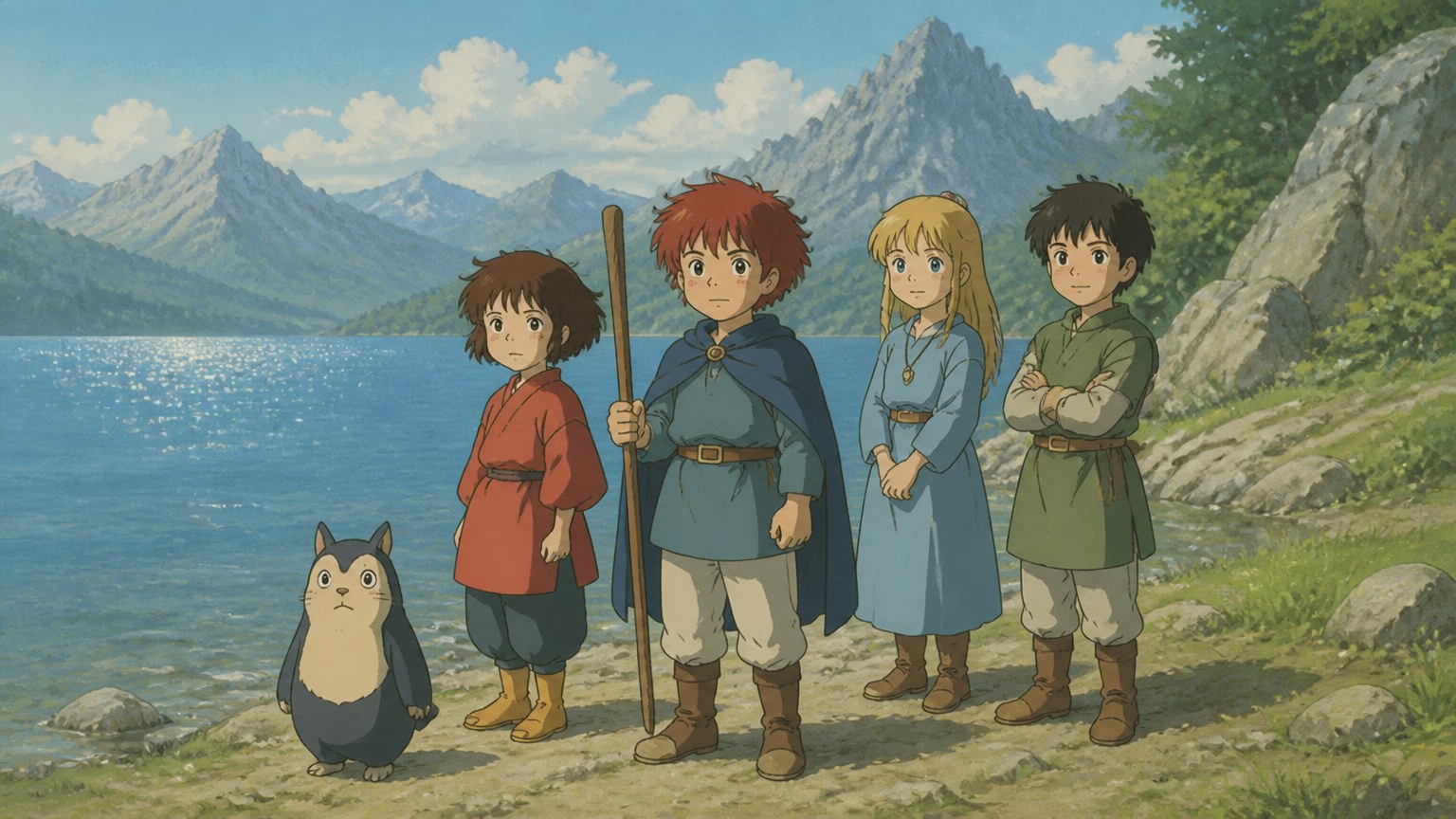 Hand-Drawn Anime Background style example