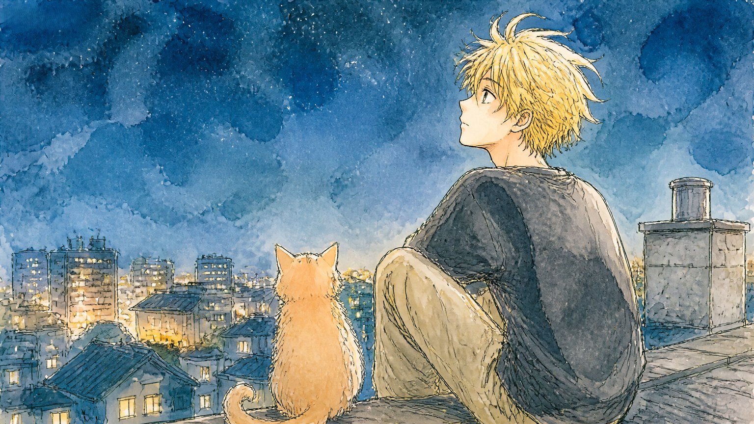 Painterly cartoon style example