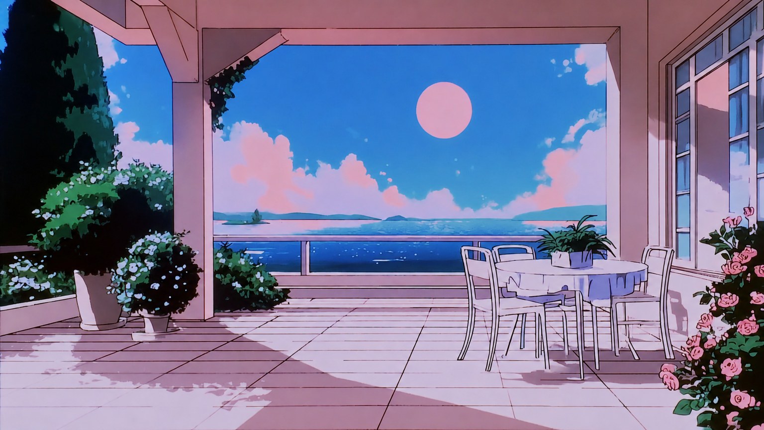 Pastel Cel Retro Anime style example