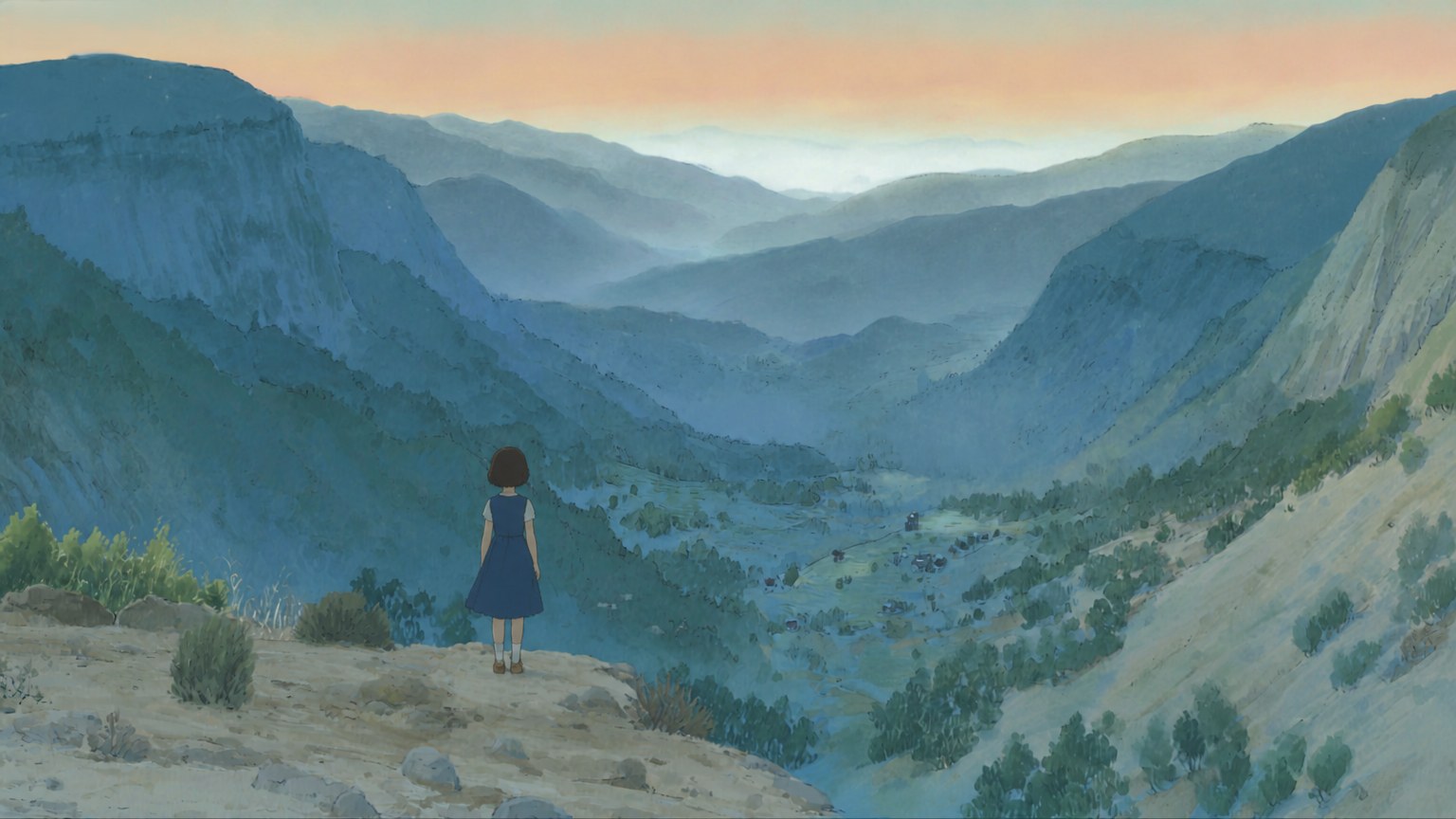 Traditional 2D Animation style example