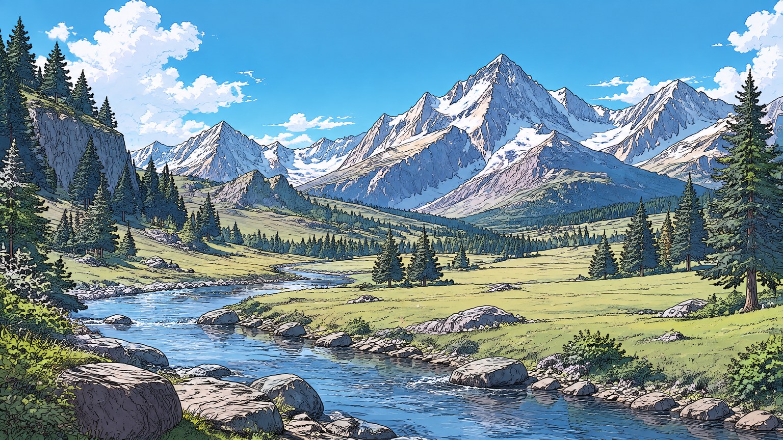 Digital Comic Art style example