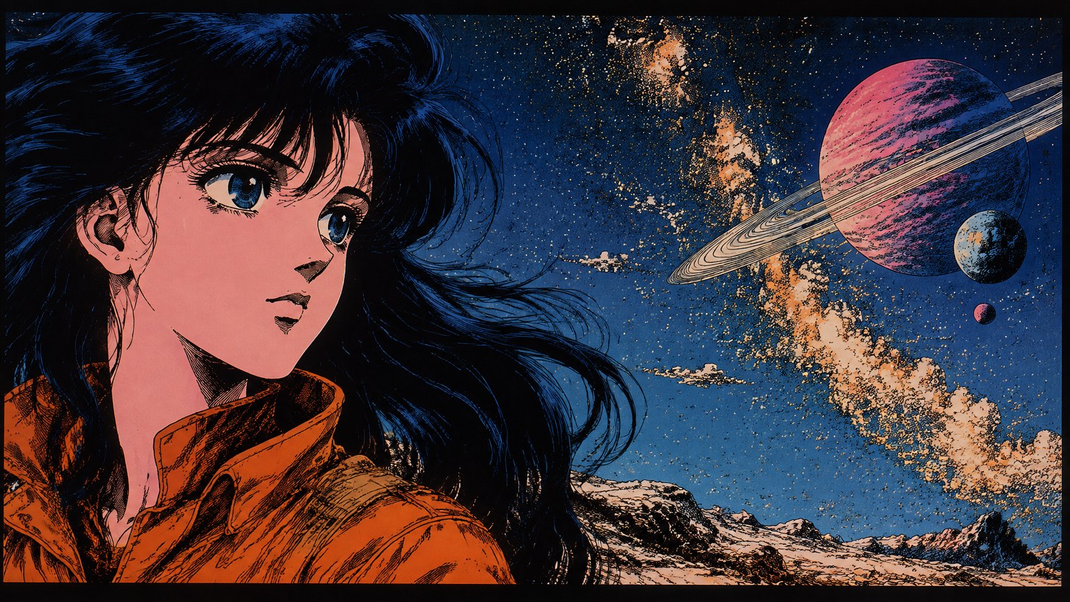 Twilight Ink Retro Anime style example
