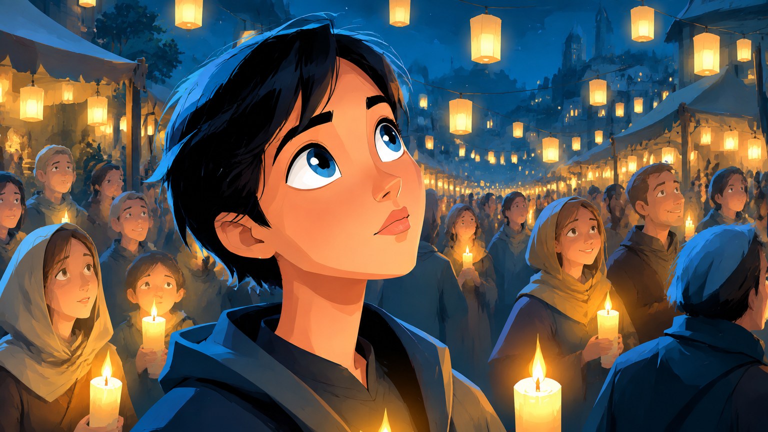 Azure Coast Lantern Cartoon style example