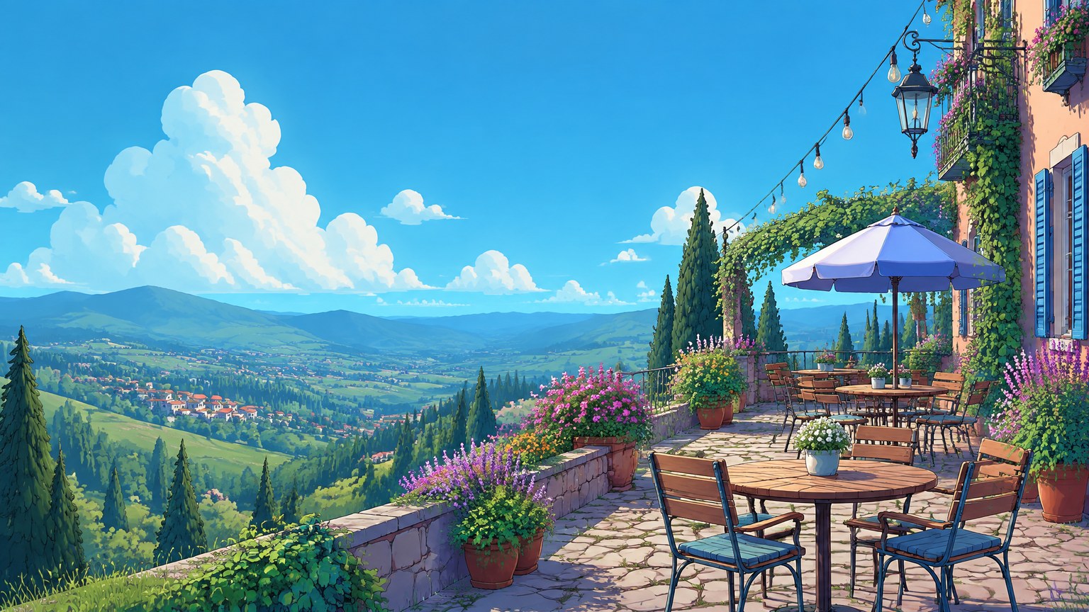 Golden Backlit Storybook Painting style example