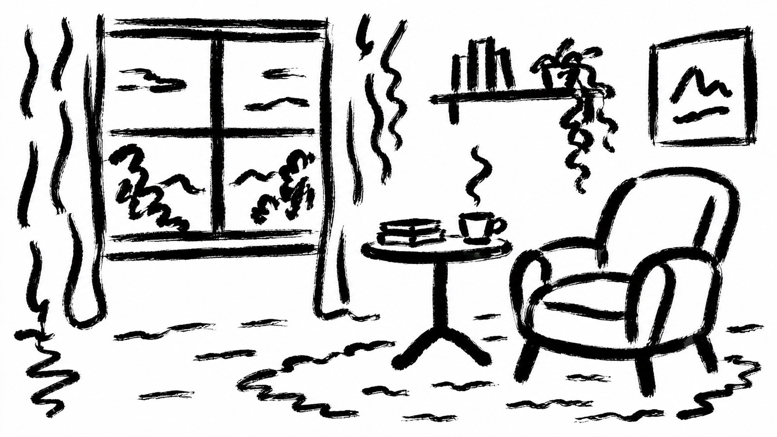 Abstract Expressionist Sketch style example