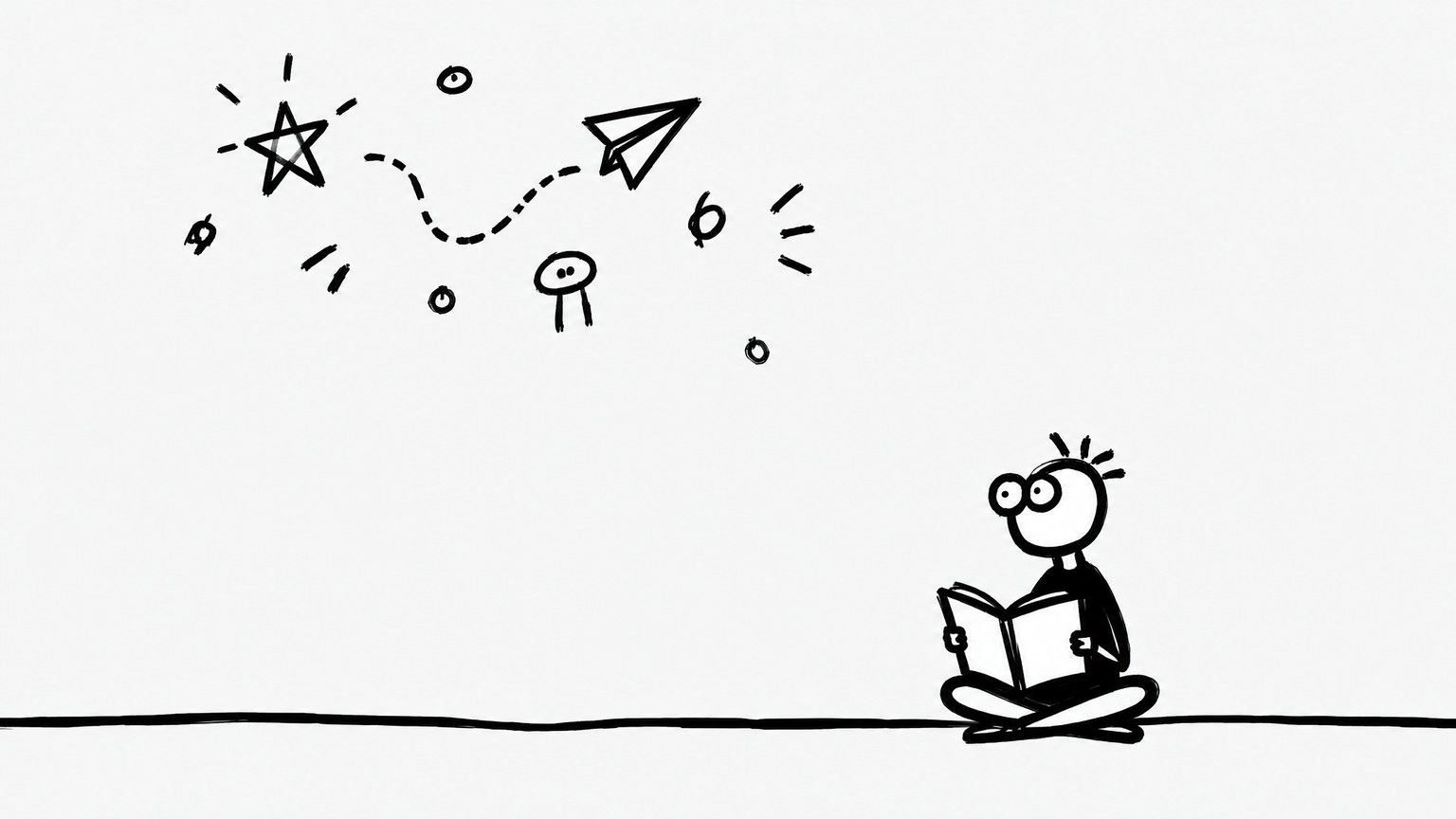 Children Line Drawing style example
