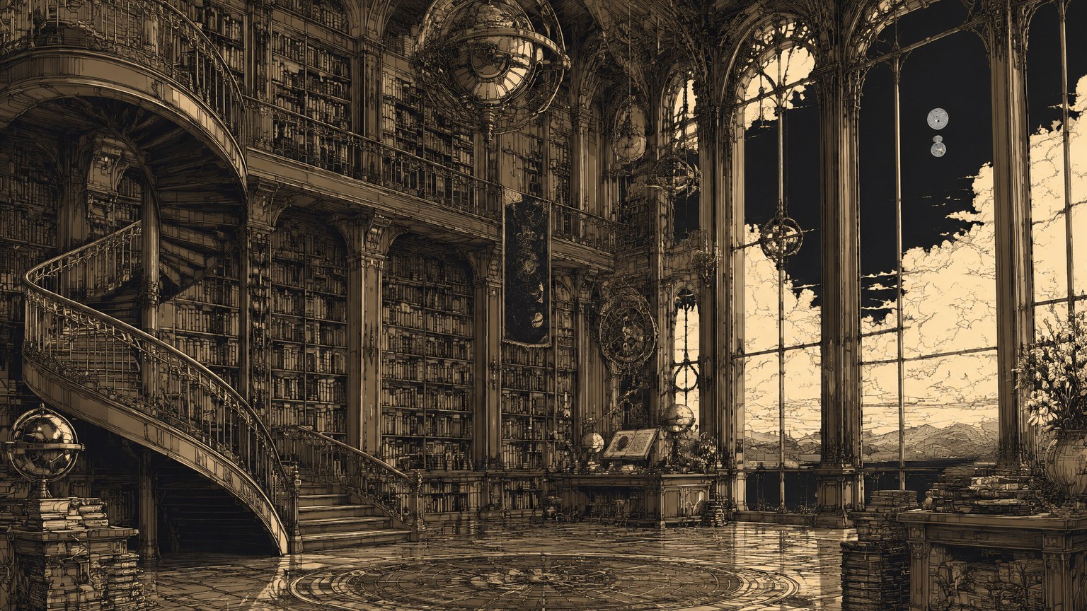 Detailed Ink Illustration style example