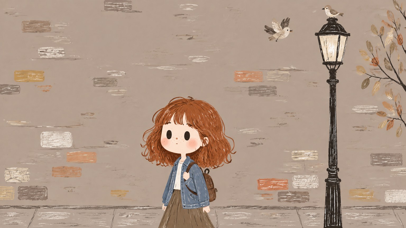 Digital Crayon Illustration style example