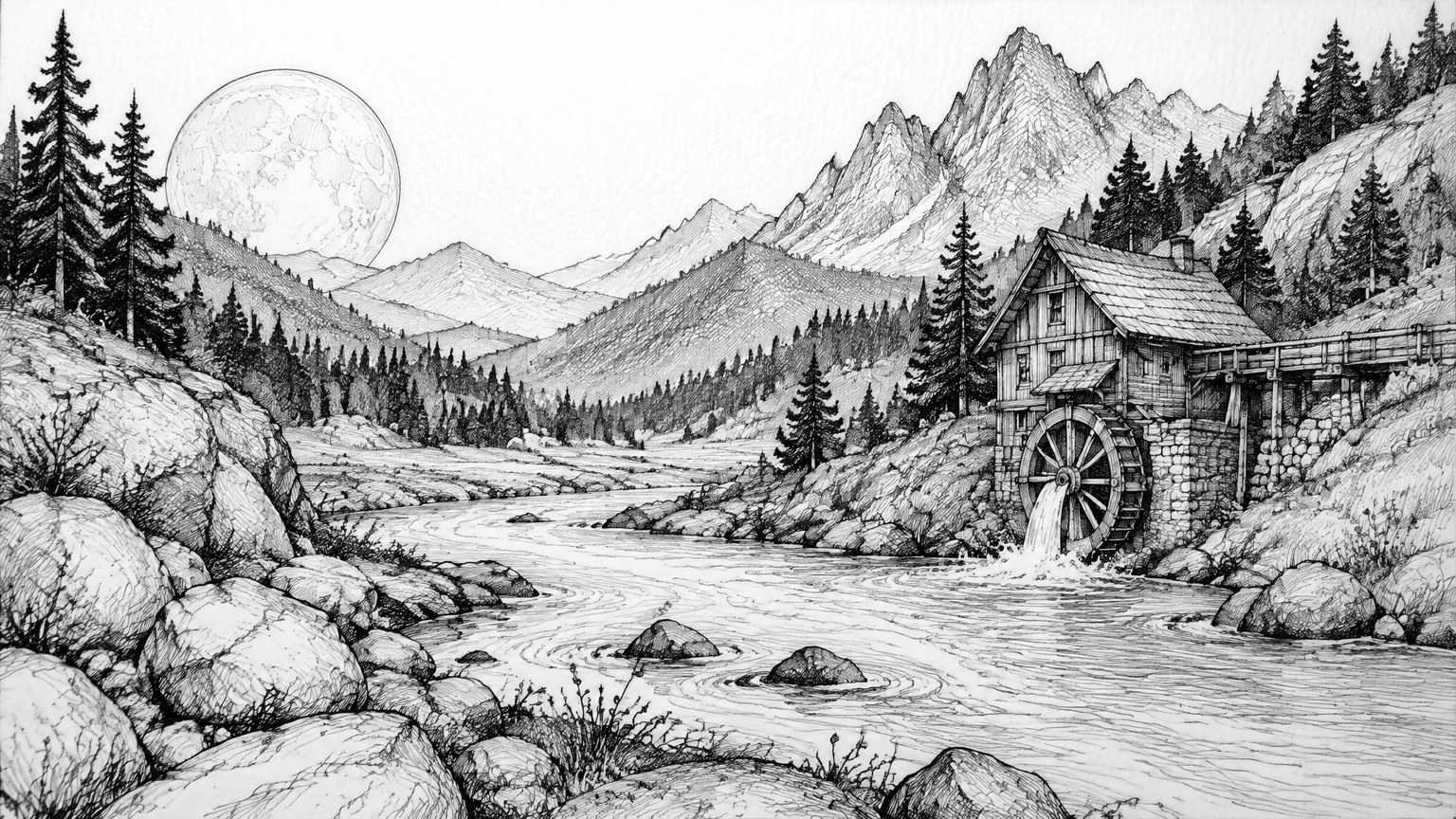 Expressive Pen and Ink style example