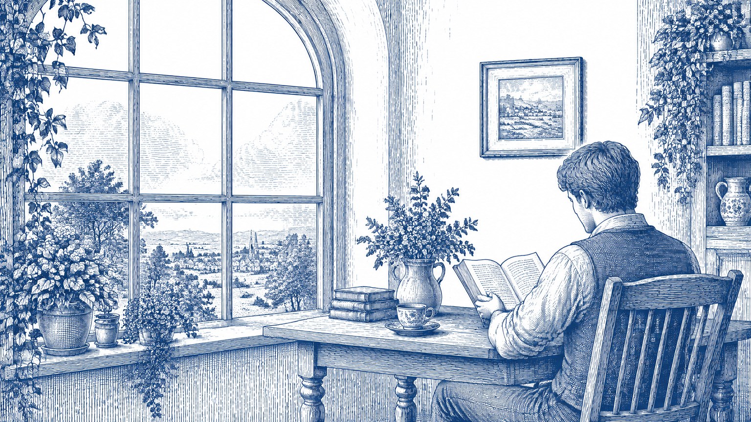 Line Engraving Illustration style example