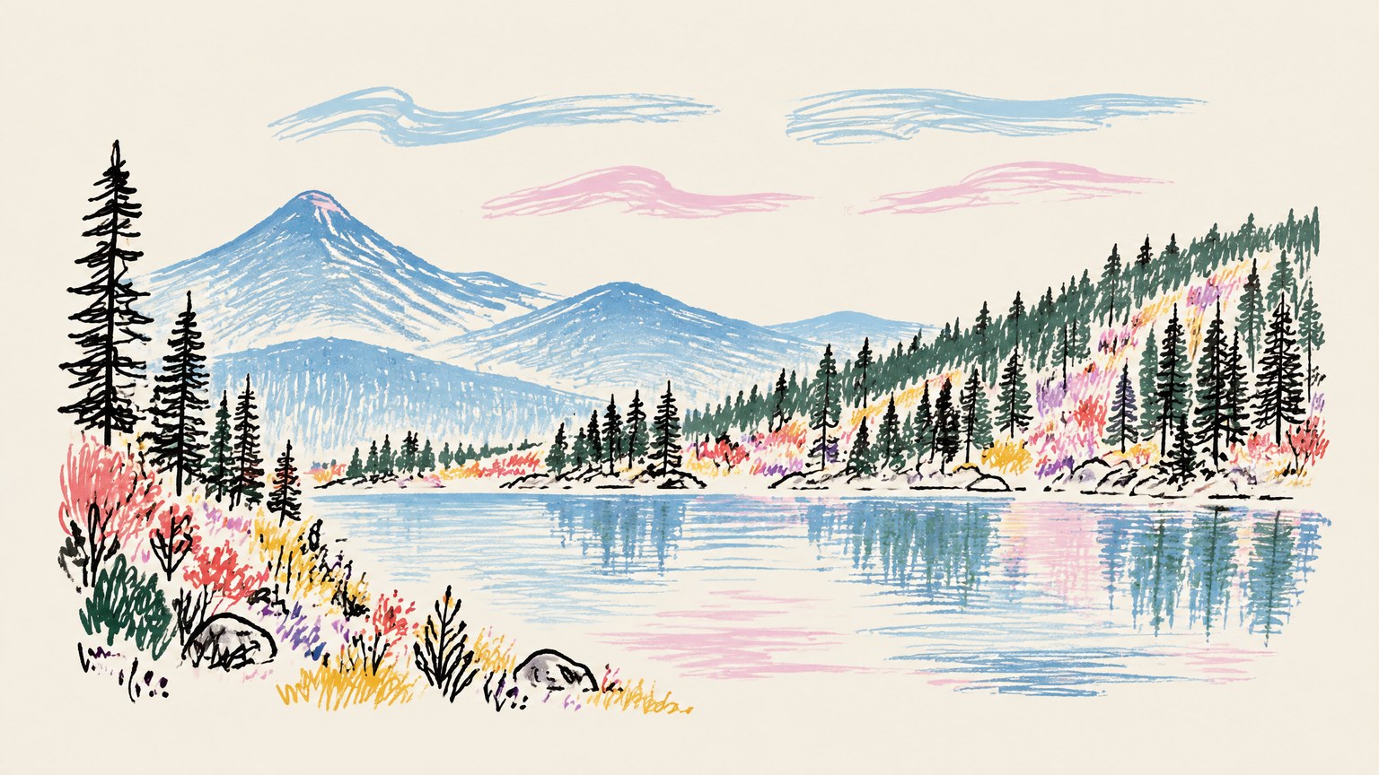 Line Illustration style example