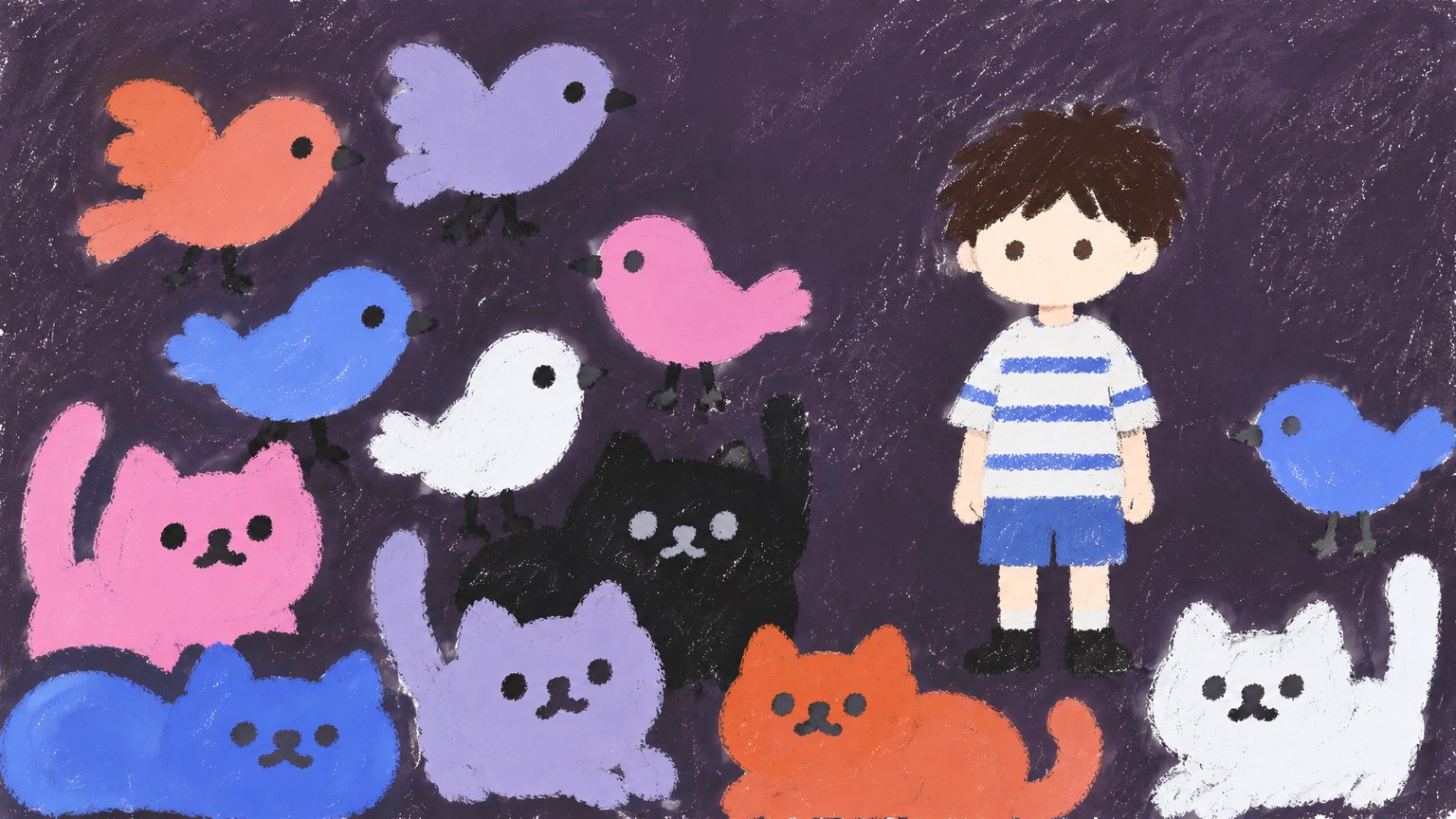 Pastel Sketch Illustration style example