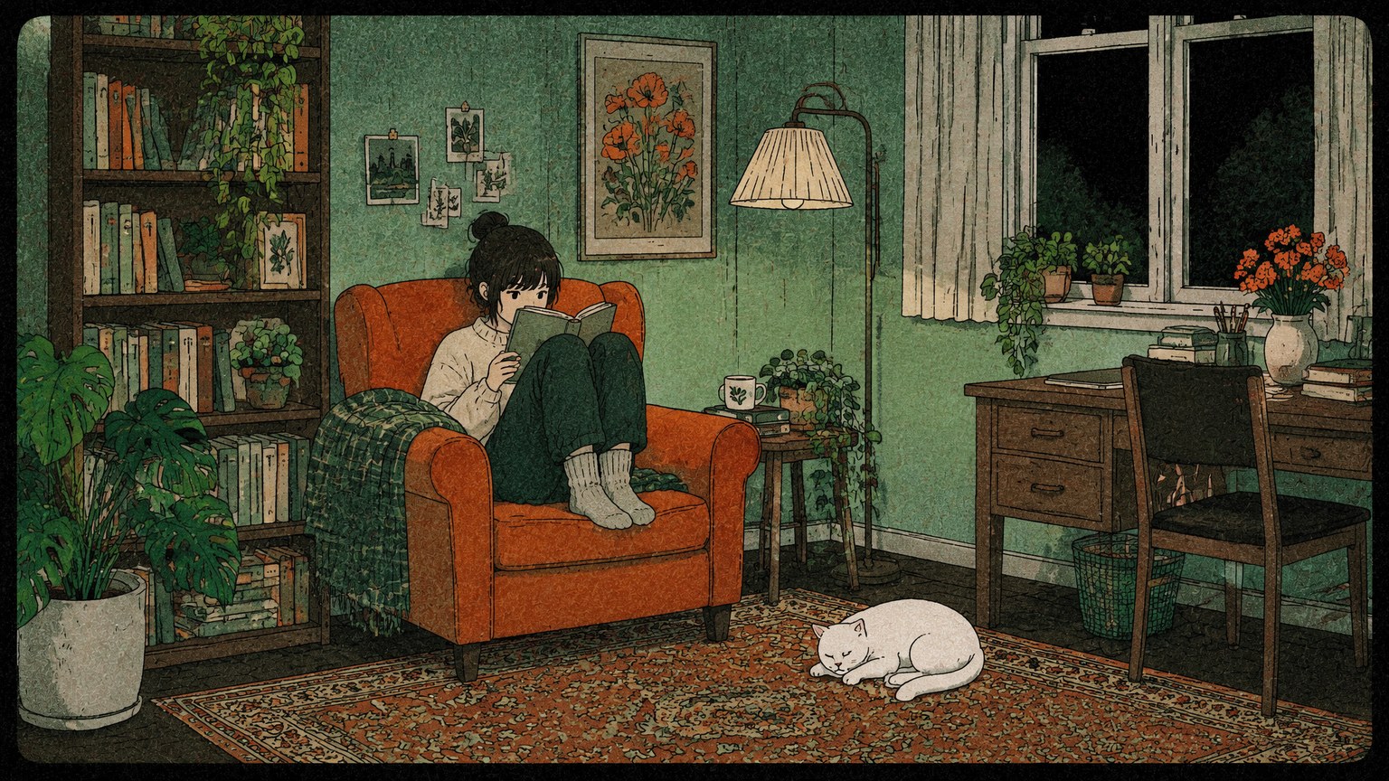 Stylized Vintage Drawing style example