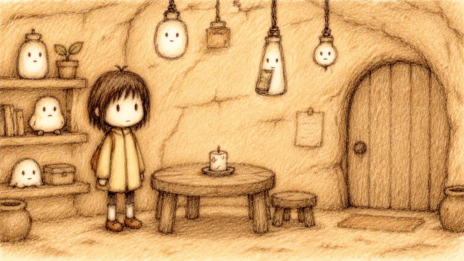 Vintage Pencil Sketch style example